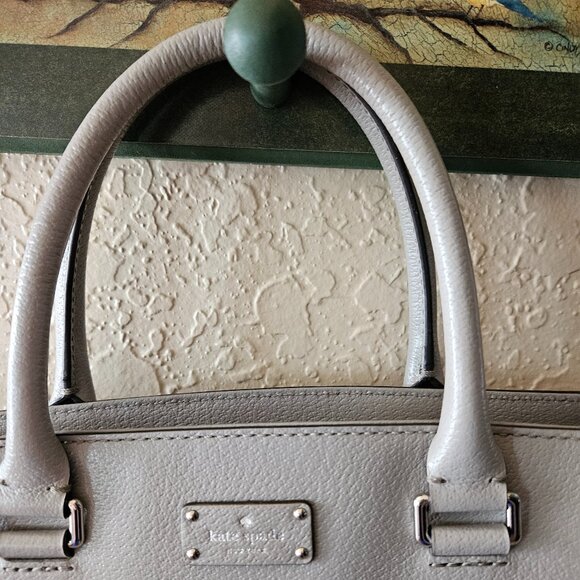 New Kate Spade Taupe Satchel - Picture 3 of 5